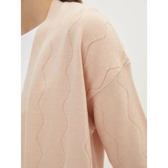 Zenanlar üçin kardigan LC Waikiki, Reňk: Gülgüne, Ölçeg: 2XL, 4 image