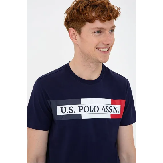 Erkekler üçin futbolka US POLO ASSN, Reňk: Gök, Ölçeg: L, 2 image