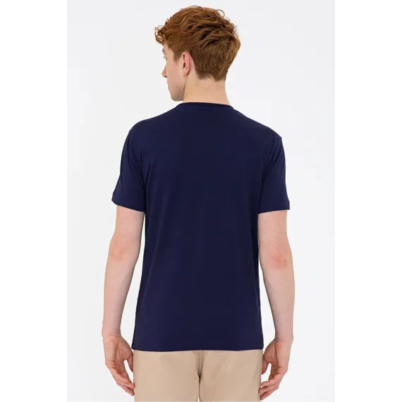 Erkekler üçin futbolka US POLO ASSN, Reňk: Gök, Ölçeg: L, 3 image