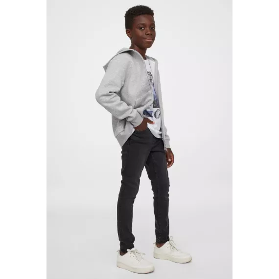 Oglanlar üçin jins balak H&M, Reňk: Çal, Ölçeg: 9-10 ýaş
