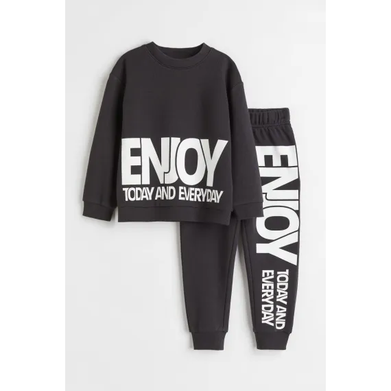 Oglanlar üçin komplekt H&M, Reňk: Antrasit, Ölçeg: 7-8 ýaş, 3 image