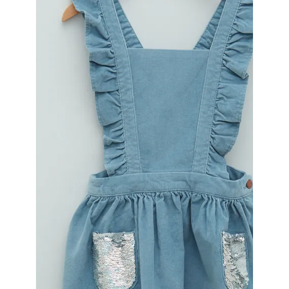 Платье-сарафан LC Waikiki, Цвет: Голубой, Размер: 3-4 года, изображение 3