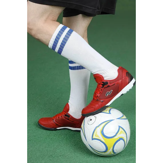 Erkekler üçin futbol köwüşi JUMP, Reňk: Gyzyl, Ölçeg: 43