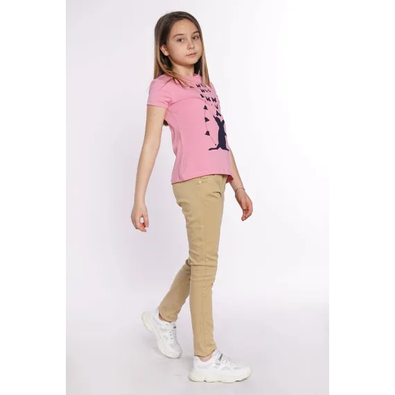 Брюки ELEYSA MODA ELEYSA, Цвет: Бежевый, Размер: 8-9 лет, изображение 2