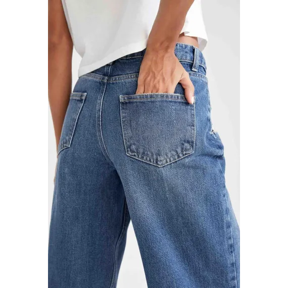 Джинсы Daddy Fit DeFacto, Цвет: Голубой, Размер: 36, изображение 5