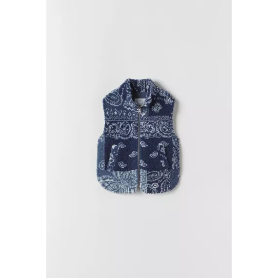 Жилетка ZARA, Цвет: Синий, Размер: 11-12 лет