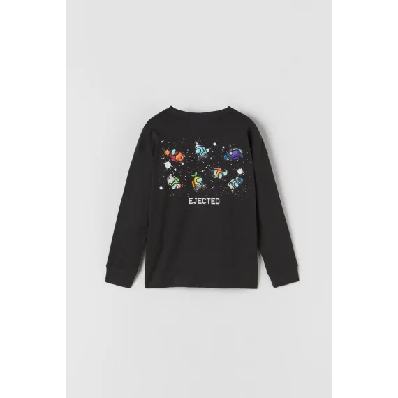 Футболка ZARA, Цвет: Черный, Размер: 8 лет, изображение 3