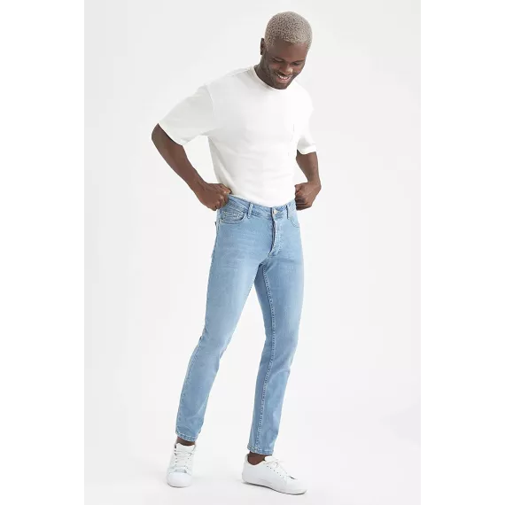 Джинсы Slim Fit DeFacto, Цвет: Голубой, Размер: 29/30, изображение 3
