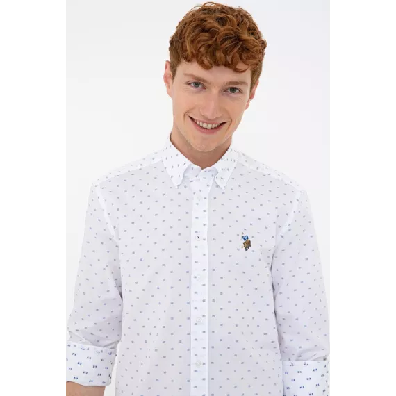 Рубашка US POLO ASSN U.S. POLO ASSN. US POLO ASSN, Цвет: Белый, Размер: M, изображение 2