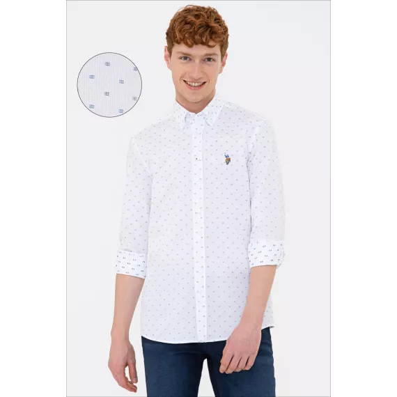 Рубашка US POLO ASSN U.S. POLO ASSN. US POLO ASSN, Цвет: Белый, Размер: M