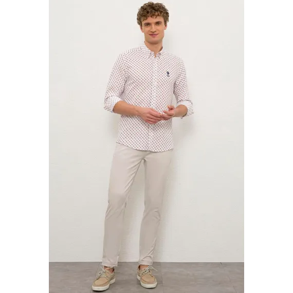 Рубашка U.S. POLO ASSN. US POLO ASSN U.S. POLO ASSN. US POLO ASSN, Цвет: Белый, Размер: M, изображение 4