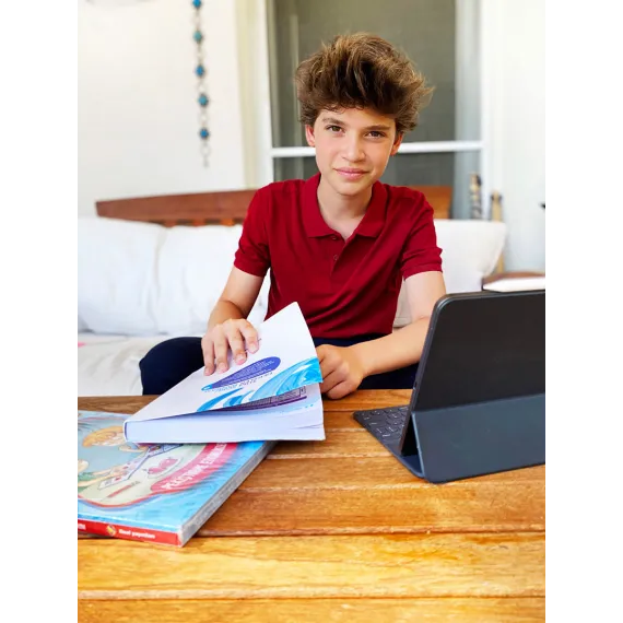 Футболка LC Waikiki, Цвет: Бордовый, Размер: 9-10 лет, изображение 2