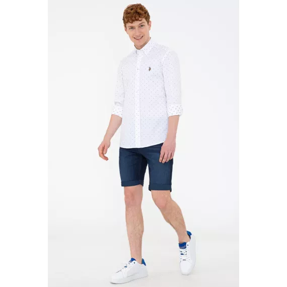 Рубашка US POLO ASSN U.S. POLO ASSN. US POLO ASSN, Цвет: Белый, Размер: M, изображение 4
