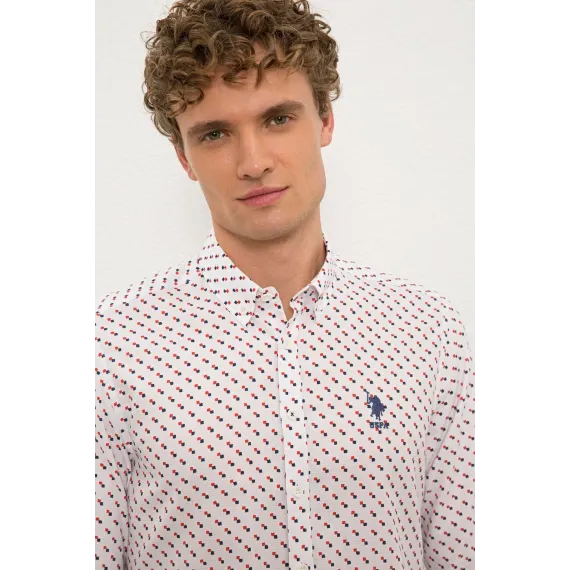 Рубашка U.S. POLO ASSN. US POLO ASSN U.S. POLO ASSN. US POLO ASSN, Цвет: Белый, Размер: M, изображение 2