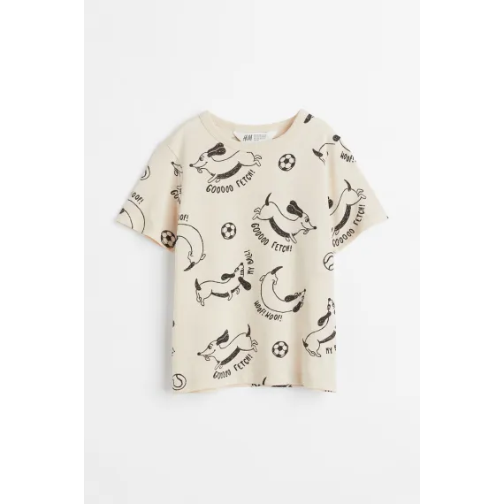 Футболка H&M, Цвет: Бежевый, Размер: 6-8 лет, изображение 3