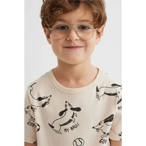 Футболка H&M, Цвет: Бежевый, Размер: 6-8 лет, изображение 2
