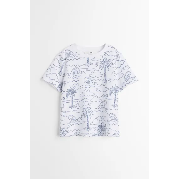 Футболка H&M, Цвет: Белый, Размер: 6-8 лет, изображение 2