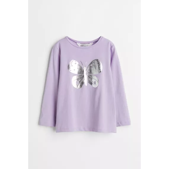 Футболка H&M, Цвет: Сиреневый, Размер: 6-8 лет, изображение 2
