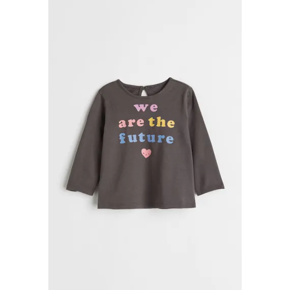 Футболка H&M, Цвет: Серый, Размер: 3-4 года