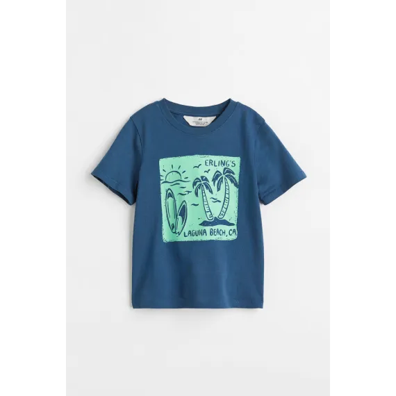 Футболка H&M, Цвет: Темно-синий, Размер: 8-10 лет, изображение 2