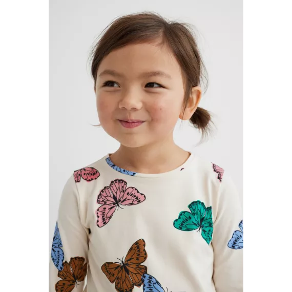 Футболка H&M, Цвет: Бежевый, Размер: 4-6 лет