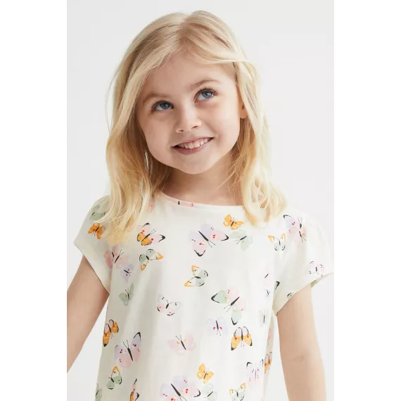 Футболка H&M, Цвет: Белый, Размер: 8-10 лет