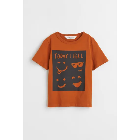 ⠀Футболка H&M, Цвет: Коричневый, Размер: 6-8 лет, изображение 2