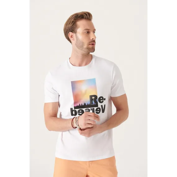 Erkekler üçin futbolka AVVA, Reňk: Ak, Ölçeg: 2XL, 3 image