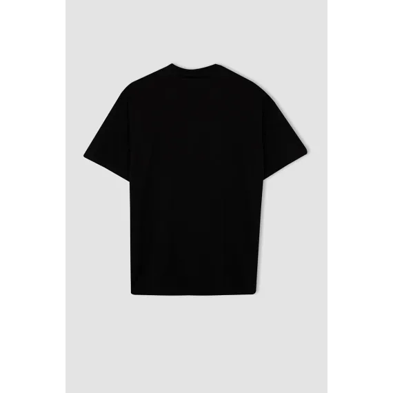 Футболка DeFacto, Цвет: Черный, Размер: 2XL, изображение 3