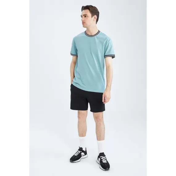 Erkekler üçin futbolka DeFacto, Reňk: Ýaşyl, Ölçeg: 2XL, 2 image