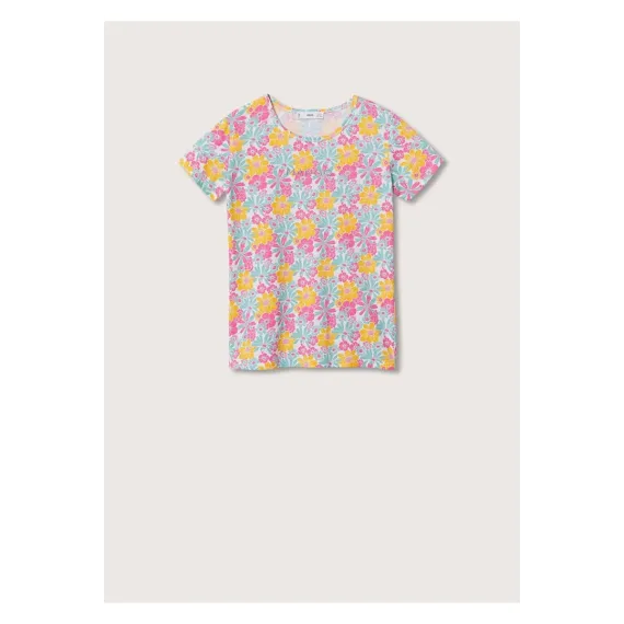 Футболка Mango, Цвет: Бирюзовый, Размер: XL, изображение 3