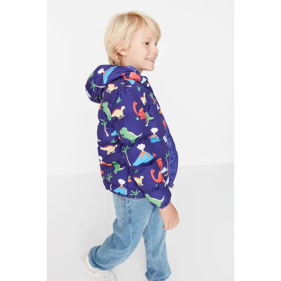 Oglanlara kurtka TRENDYOLKIDS, Reňk: Gök, Ölçeg: 8-9 ýaş, 3 image