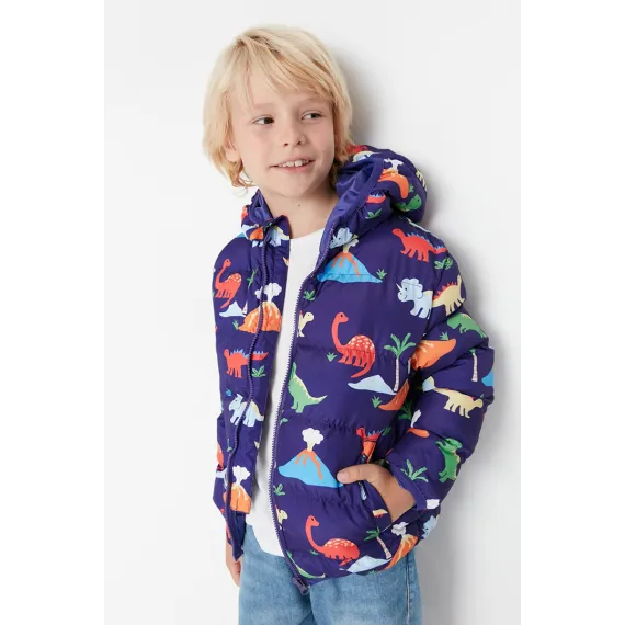 Oglanlara kurtka TRENDYOLKIDS, Reňk: Gök, Ölçeg: 8-9 ýaş