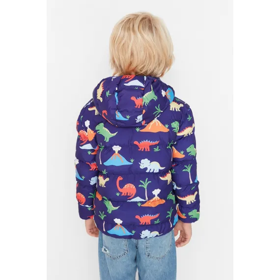 Oglanlara kurtka TRENDYOLKIDS, Reňk: Gök, Ölçeg: 8-9 ýaş, 5 image