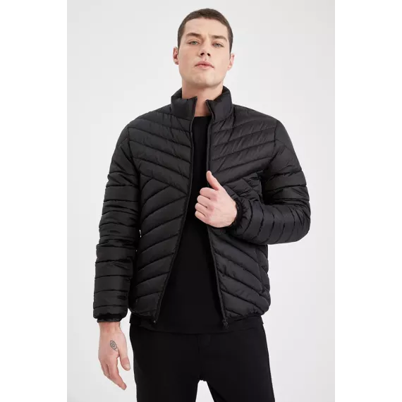 Erkek bomber kurtkasy DeFacto, Reňk: Gara, Ölçeg: 2XL