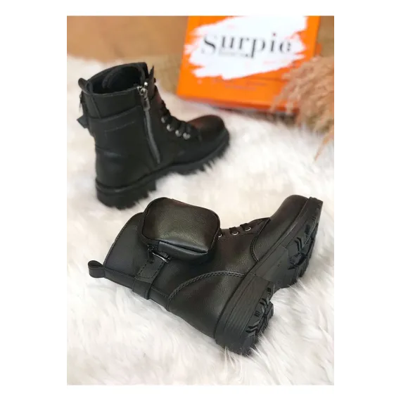 Ботинки Surpie Shoes, Цвет: Черный, Размер: 31, изображение 3