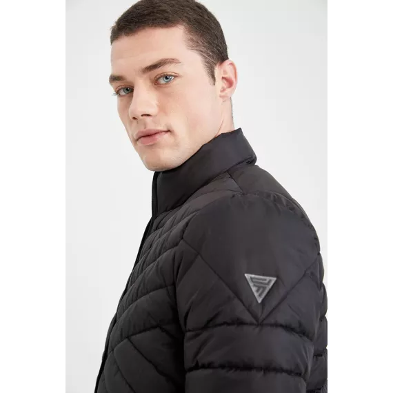 Erkek bomber kurtkasy DeFacto, Reňk: Gara, Ölçeg: 2XL, 5 image
