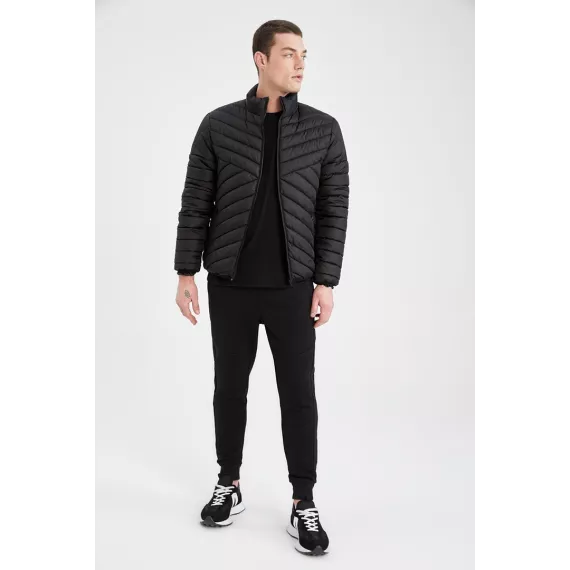 Erkek bomber kurtkasy DeFacto, Reňk: Gara, Ölçeg: 2XL, 2 image