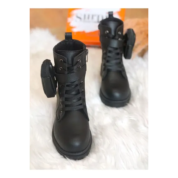 Ботинки Surpie Shoes, Цвет: Черный, Размер: 31, изображение 4