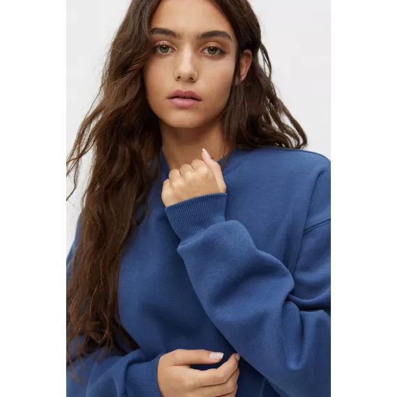 Свитшот Pull & Bear, Цвет: Синий, Размер: S, изображение 3