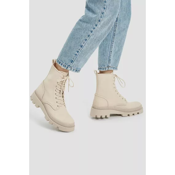 Zenanlar üçin botinka Pull & Bear, Reňk: Bež, Ölçeg: 37, 2 image