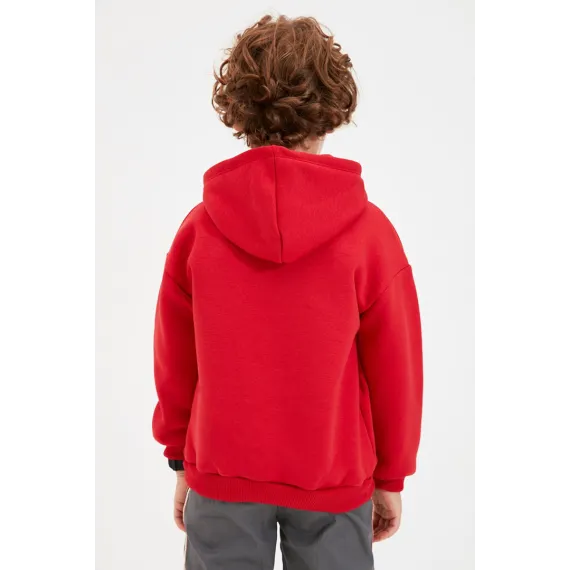 Свитшот толстый TRENDYOLKIDS, Цвет: Красный, Размер: 9-10 лет, изображение 5