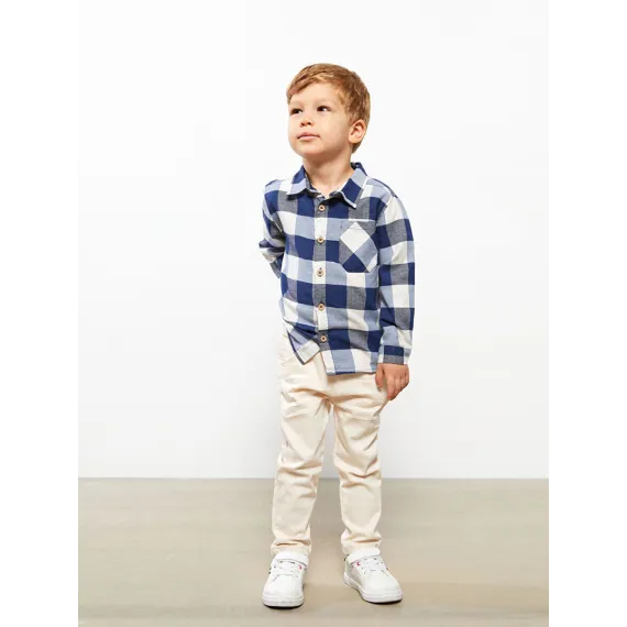 Рубашка LC Waikiki, Цвет: Темно-синий, Размер: 4-5 лет, изображение 2