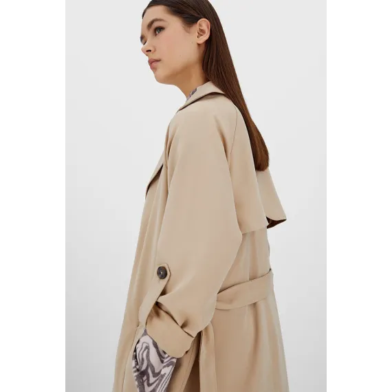 Тренчкот Stradivarius, Цвет: Бежевый, Размер: S, изображение 4