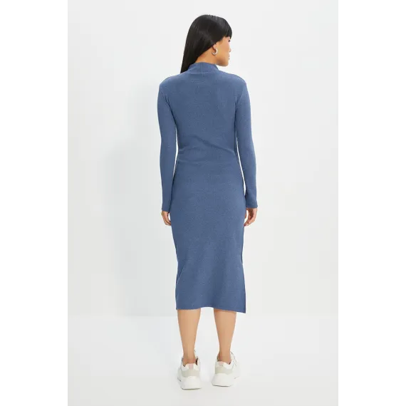 Zenan üçin köýnek TRENDYOLMILLA, Reňk: Indigo, Ölçeg: M, 5 image