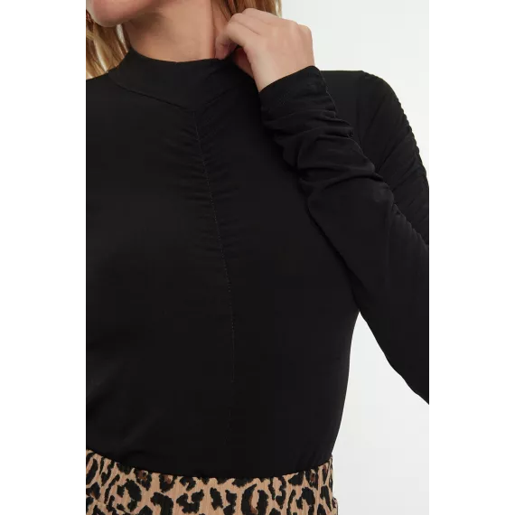 Zenan üçin bluzka-bodi TRENDYOLMILLA, Reňk: Gara, Ölçeg: S, 4 image