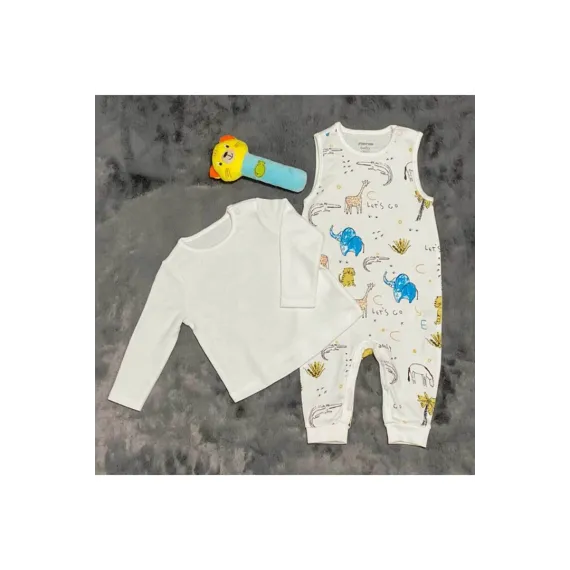Bäbek komplekt PİEROSBABY, Reňk: Ak, Ölçeg: 9-12 aý
