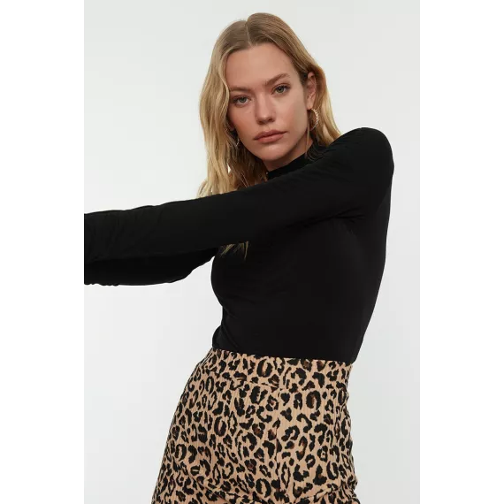 Zenan üçin bluzka-bodi TRENDYOLMILLA, Reňk: Gara, Ölçeg: S, 3 image
