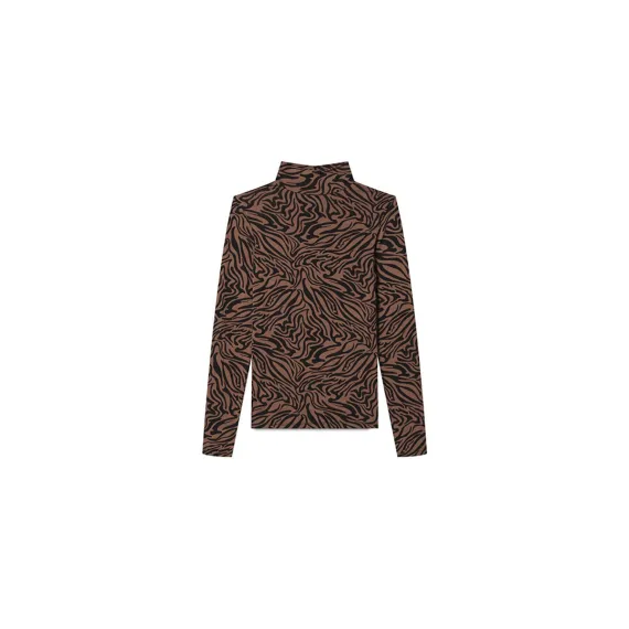 Футболка Stradivarius, Цвет: Коричневый, Размер: XS, изображение 4