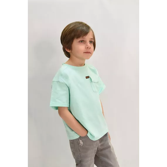 Футболка LUESS, Цвет: Голубой, Размер: 4-5 лет, изображение 2
